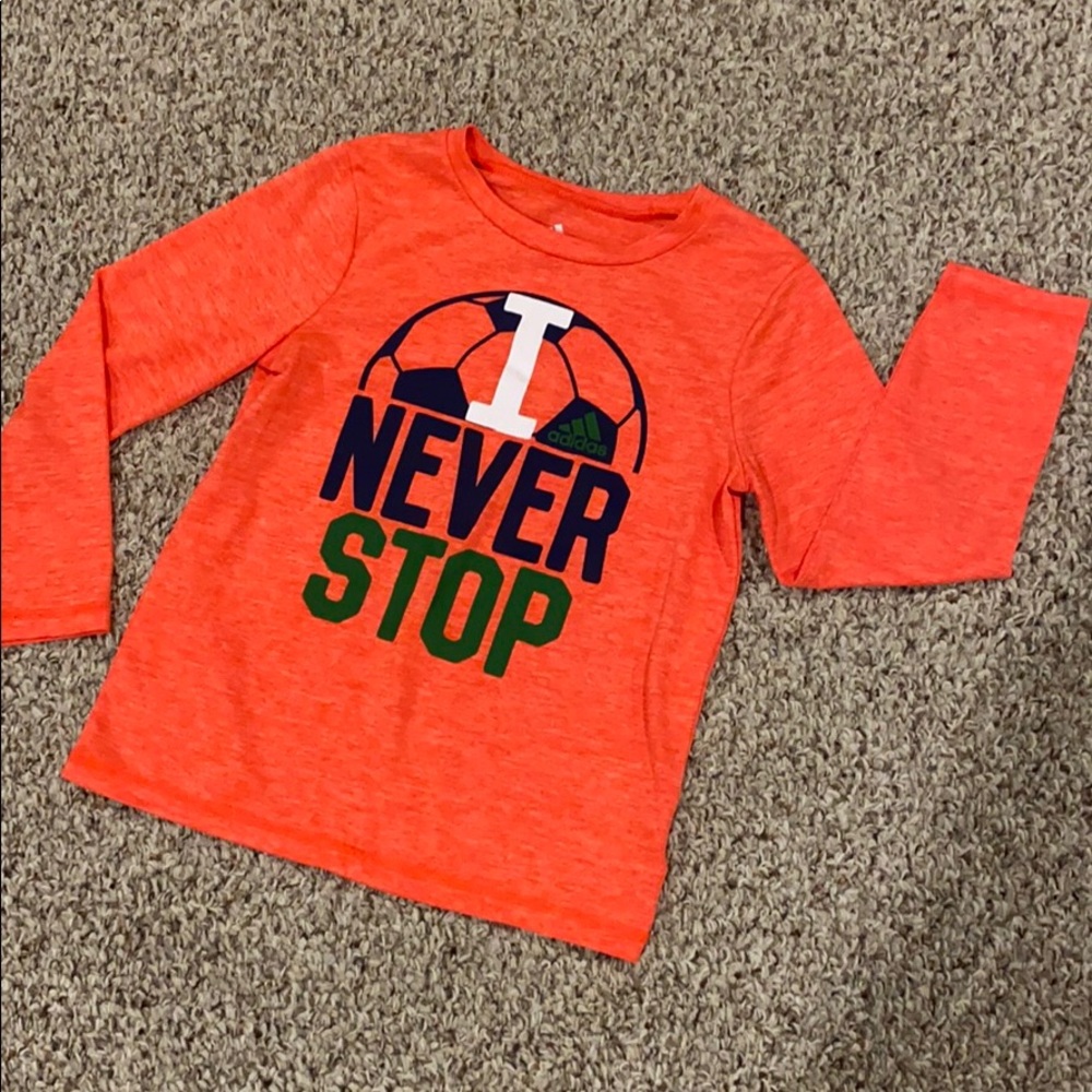 Adidas Climalite boys 6 soccer shirt